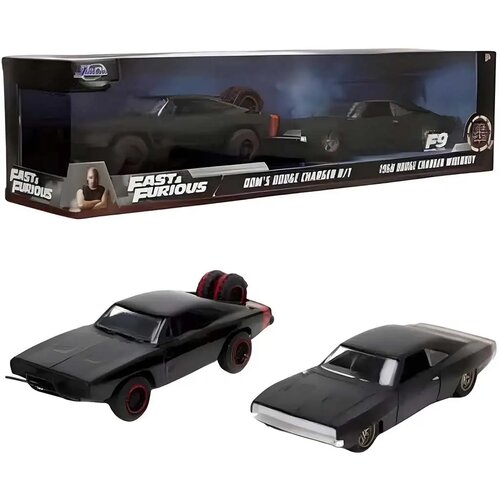 Jada Toys Hitri in drzni: Dom Toretto Dodge Charger R/T 1970 &amp, Dodge Charger Widebody 1968 kovinski avtomobil Cene