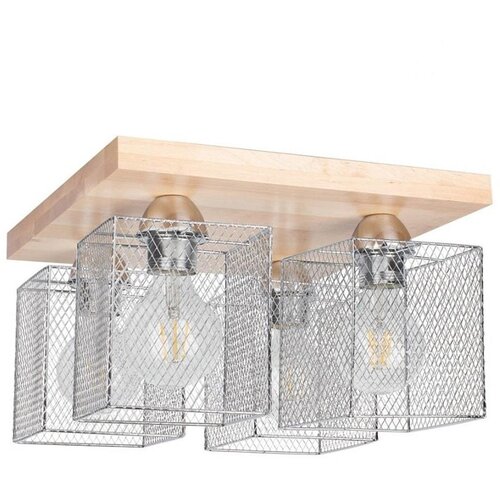  spot-light 8175460 - plafonjera norman wood 4xE27/25W/230V Cene
