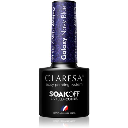 Claresa SoakOff UV/LED Color Galaxy gel lak za nohte odtenek Navy Blue 5 g Cene