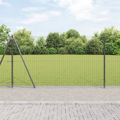 vidaXL stebri za ograje z osnovami 52 kos Ø32mm 68,5cm galvanizirano jeklo Cene