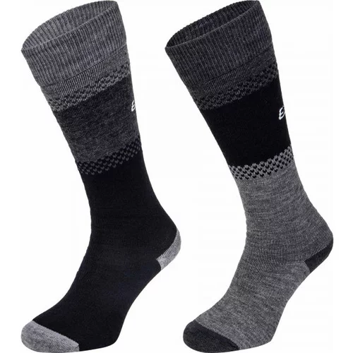 Eisbär SKI COMFORT 2 PACK Ženske toplinske čarape, tamno siva, veličina