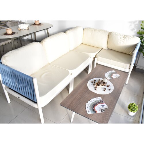 RATTAN SEDIA Ugaona garnitura Thea + Sto Orris Slike