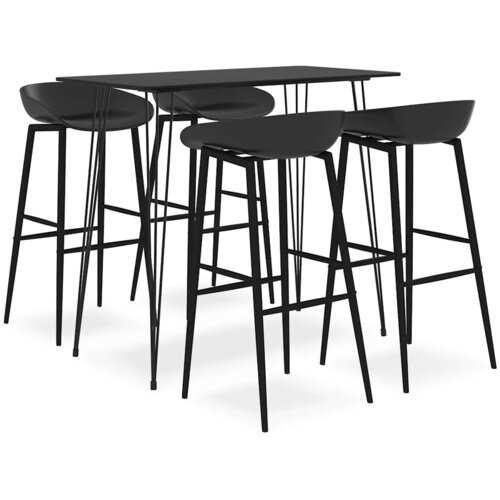  5-dijelni barski set crni Cene