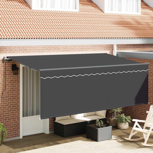  Povlačivi tende Antracit 400 x 200 cm Poliester i aluminij Cijene