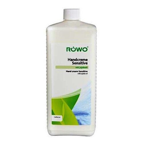 R&amp;Ouml;WO Sensitive krema za roke z jojobinim oljem, 1000 ml z razpr&amp;scaron;ilnikom Slike