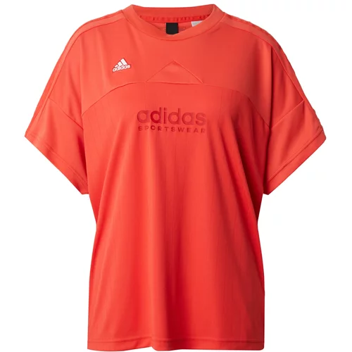 ADIDAS SPORTSWEAR Tehnička sportska majica 'Tiro Loose' crvena / tamno crvena / bijela