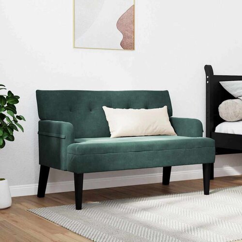  Chesterfield klupa Tamnozelena 112 x 65,5 x 75 cm Bar&amp;scaron;un Slike