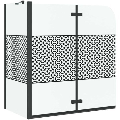 VidaXL Kupka Zatvaranje Geometrijski Crna 120 x 67 x 129 cm Slike