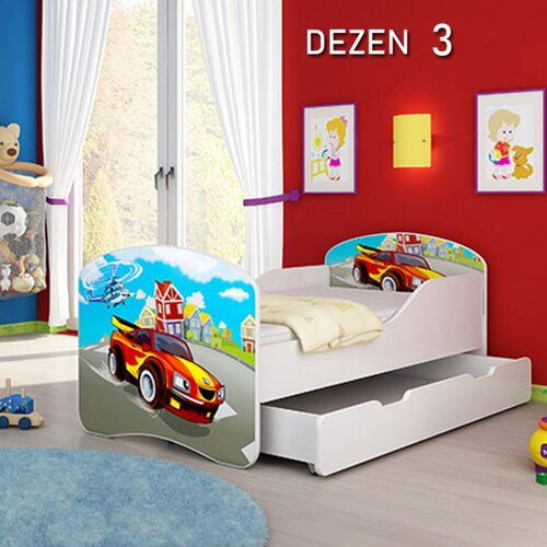 Olimp Sport dečiji krevet drveni 140x70cm sa fiokom i gratis dušek 45 dezena Cene