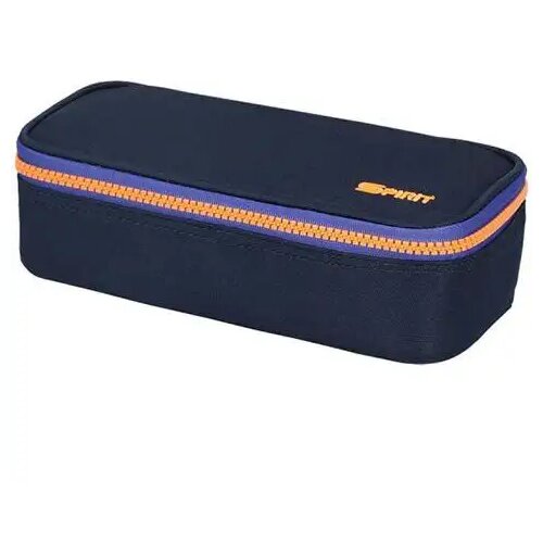 Spirit Indigo modra ovalna peresnica Spirit: My Bag z oranžno zadrgo 23 x 10 cm Cene