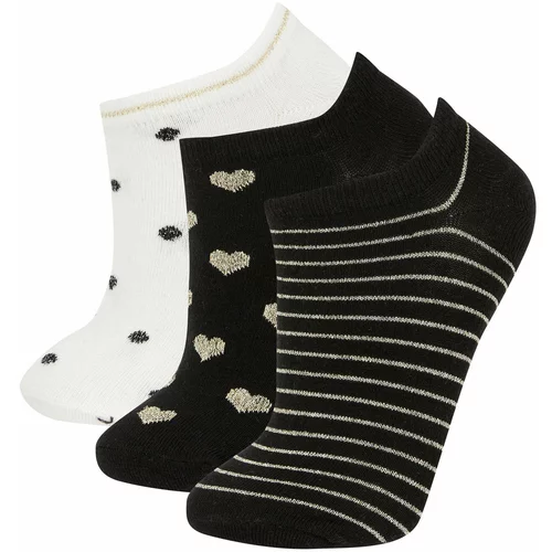 Defacto Women 3 Pack Cotton Booties Socks