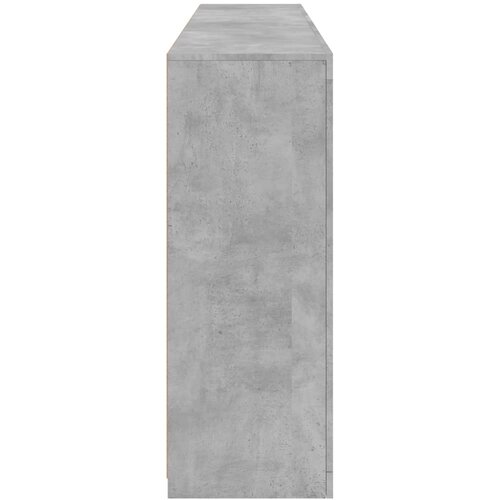 Komoda s LED svjetlima siva boja betona 181,5x37x100 cm Slike