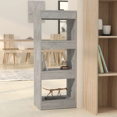 The Living Store Knjižna omara/pregrada betonsko siva 40x30x103 cm iverna plošča - Knjižna Omara, (21436403) Cene
