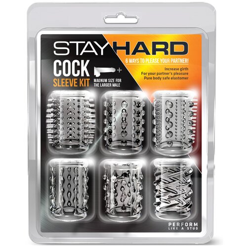Blush stay hard cock sleeve kit clear Cene