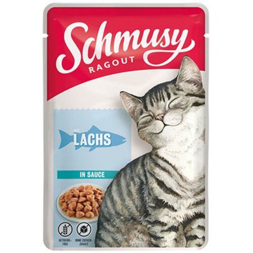 Schmusy ragu sos za mačke - losos 100g Cene