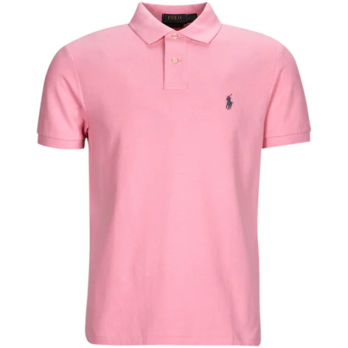 Polo Ralph Lauren POLO COUPE DROITE EN COTON BASIC MESH Ružičasta