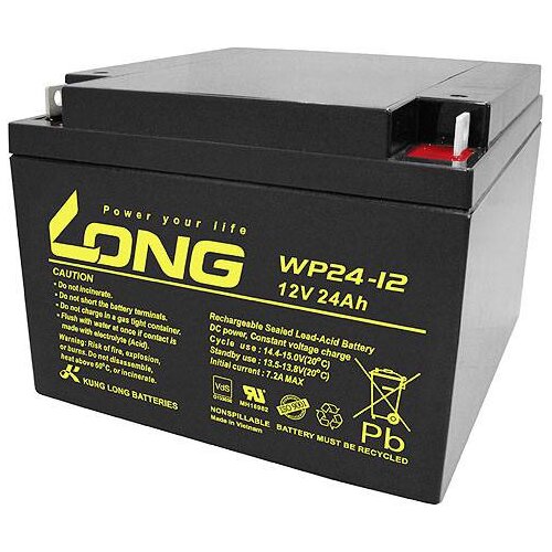 Long WP24-12 WP24-12 svinčeni akumulator 12 V 24 Ah svinčevo-koprenast (Š x V x G) 166 x 125 x 175 mm M5-vijačni priklop vds certifikacija\, nizko samopraznjenje\, brez vzdrževanja, (20438717) Cene