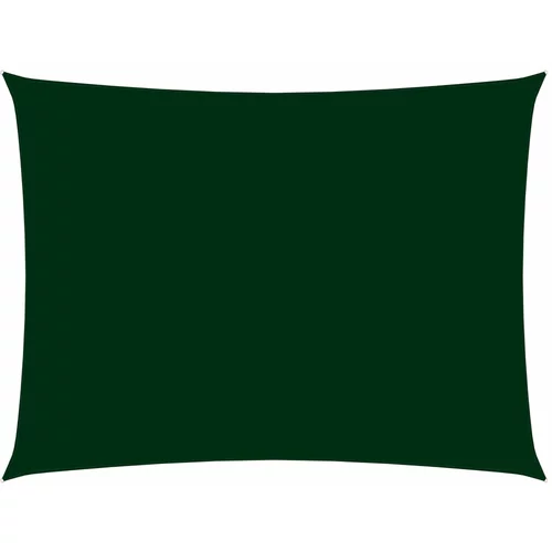 vidaXL Senčno jadro oksford blago pravokotno 2x4 m temno zeleno, (20965060)