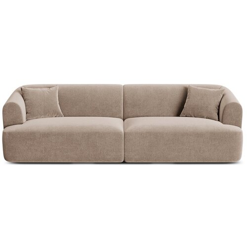 Cosmopolitan Design Svjetlo smeđa baršunasti sofa 255 cm Campi – Cene