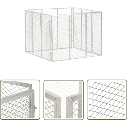  The Living Store Vrtni kompostnik 100x100x77 cm pocinkano železo - Vrtni Kompostnik, (21744020) Cene