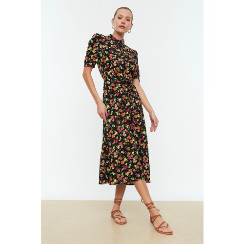 Trendyol Ženska haljina MultiColored BeltEd Shirt Dress Cene