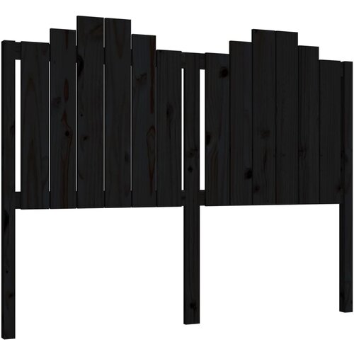 Maison Chic posteljno vzglavje - vzglavna omarica - nočna omarica črno 146x4x110 cm trdna borovina, (21706321) Slike