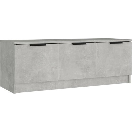 Maison Chic TV omarica - TV stojalo - Televizijska omarica betonsko siva 102x35x36,5 cm inženirski les, (21700308) Slike