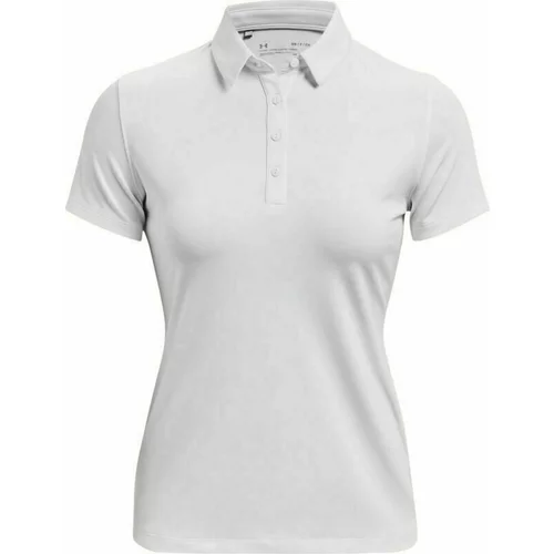 Under Armour Zinger Short Sleeve Polo White/Metallic Silver L