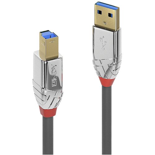 Lindy USB kabel USB 3.2 gen. 1 (USB 3.0) USB-A vtič\, USB-B vtič 5.00 m siva 36664, (20415681) Cene