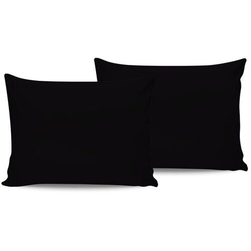  De Black Black Satin Pillowcase Set (2 Pieces) Cene