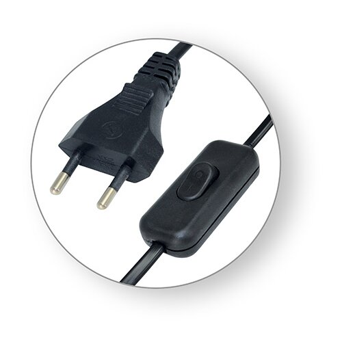  Priključni kabel za rasvjetna tijela sa sklopkom 2,5A 2m Cijene