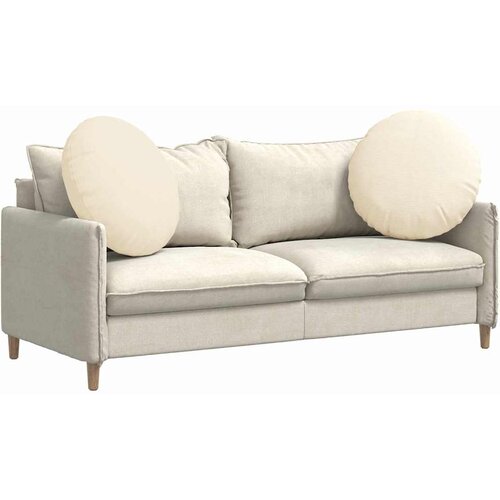  Jastučići za sjedenje 2 pcs Krema &amp;Oslash; 80 cm Kordura tekstil Slike
