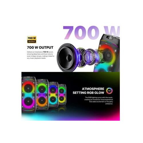 Fantech bluetooth zvučnik NP02 neraparty crni Slike