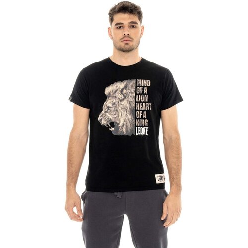 Leone 1947 Majice s kratkimi rokavi Man T-Shirt Short Sleeves Graphics Črna Cene