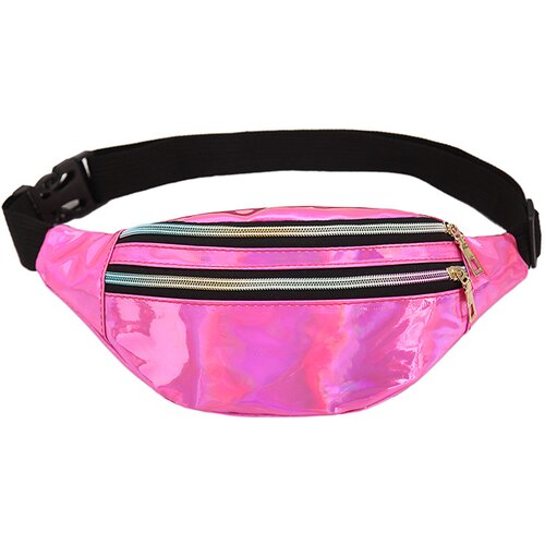 Generic Mode Damen Herren Running Laser G&amp;uuml;rteltasche, Wasserdichte PU G&amp;uuml;rteltasche, 2 F&amp;auml;cher mit Rei&amp;szlig;verschluss, Verstellbarer Bund, G&amp;uuml;rteltasche Unisex Erwachsene Reise Lauftasche Party Festliche S, (21127112) Slike