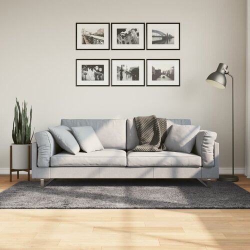 vidaXL Preproga s kratkimi vlakni mehka pralna antracitna 100x200 cm Cene