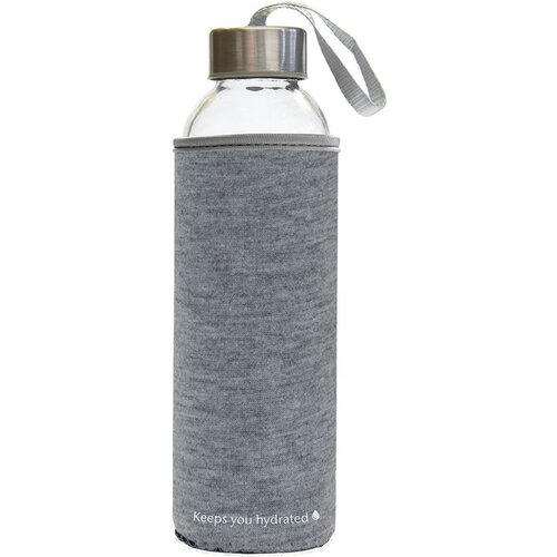  Za vodu staklena Stream Color 500ml siva melange/ sivi rub, mutno staklo Cene