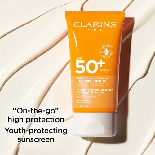 Clarins Sun Body Cream SPF50+ krema za sončenje SPF 50+ 150 ml Slike