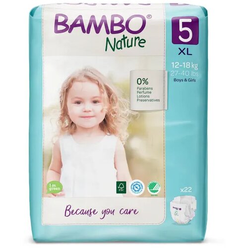 Bambo pelene Nature Eco Friendly 5, 12-18 kg, 22 kom Cijene