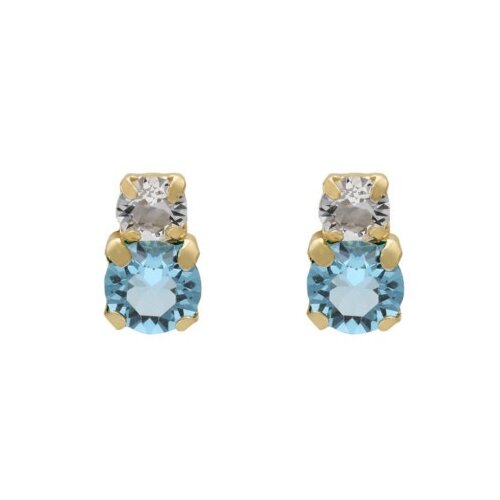 Victoria Cruz jasmine aquamarine mindjuše sa swarovski kristalima ( a3751-10dt ) Cene