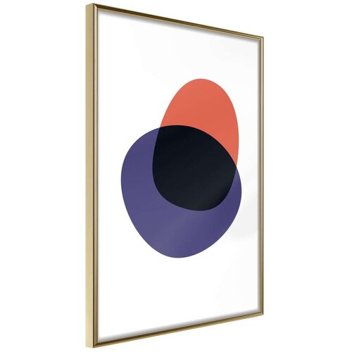  Poster - White Orange Violet and Black 30x45 Slike