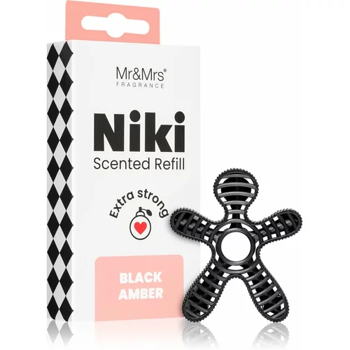 Mr&Mrs Fragrance Niki Black Amber miris za auto zamjensko punjenje