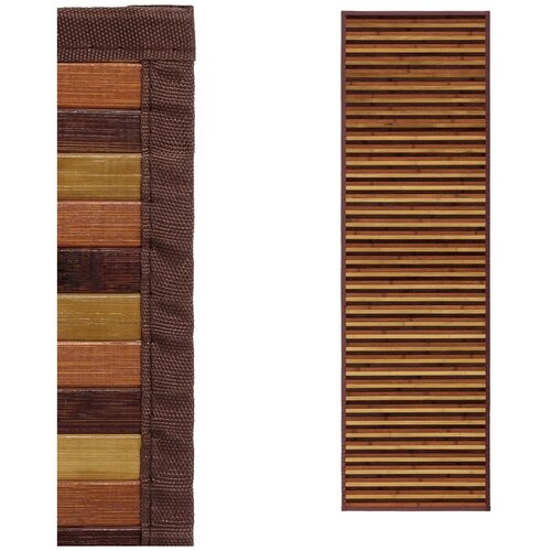 Casa Selecci&amp;oacute;n Gorčično rumen/rjav bambusov tekač 60x200 cm &amp;ndash; Slike