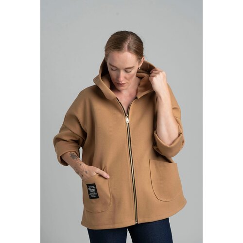 New collection Camel transitional light jacket with hood Cene