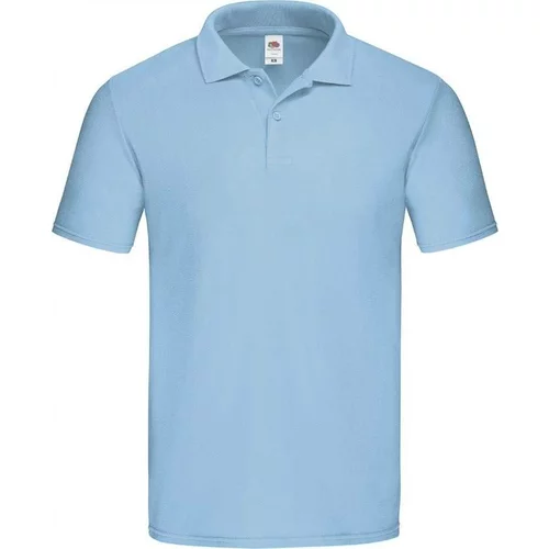 Fruit Of The Loom Blue Men's Polo Shirt Original Polo Friut of the Loom