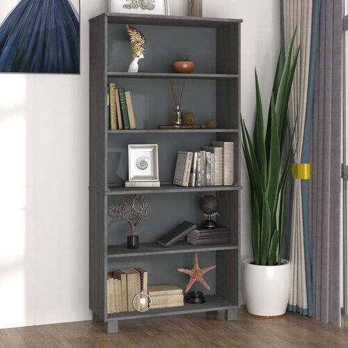The Living Store Visoka omara HAMAR trdna borovina siva - Visoka Omarica, (21429256) Slike
