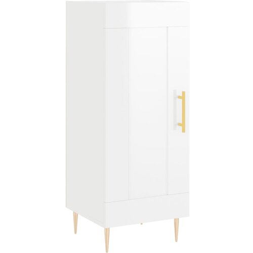 Maison Chic Komoda - Predalnik visok sijaj bela 34,5x34x90 cm inženirski les, (21721750) Slike