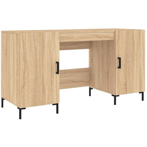 Maison Chic Pisalna miza - pisarniška miza - Računalniška miza sonoma hrast 140x50x75 cm inženirski les, (21785556) Cene