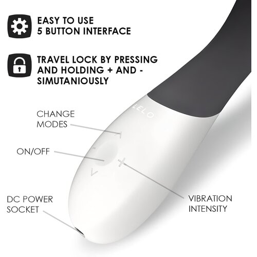 Lelo Vibrator Mona Wave, črn Slike