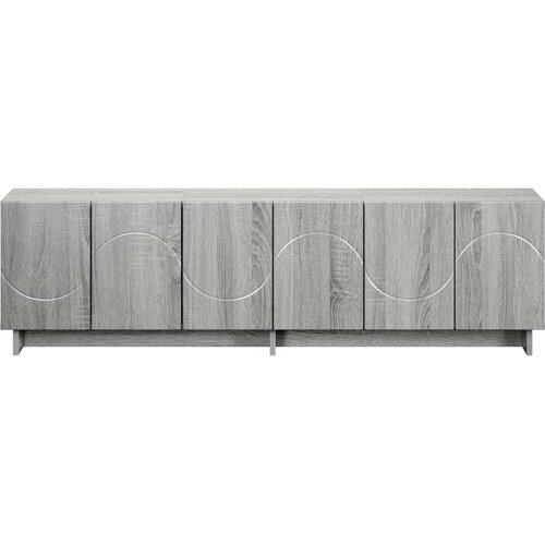  TV stalak 140 x 34,5 x 40 cm Siva Sonoma Konstruirano drvo Slike